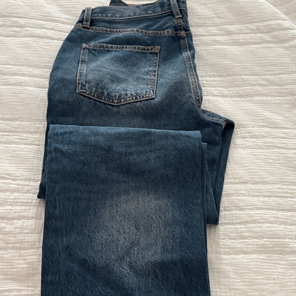 Fashion Nova Dark Blue Straight Jeans